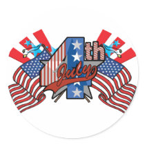4th of July Stickers