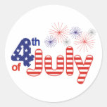 4th of July Stickers