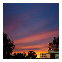 4th of July Sunset Poster posters