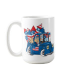 4th of July Uncle Sam In Pickup mugs