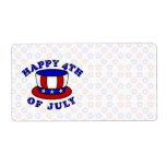 4th of July USA Independence Day Label