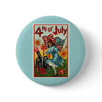 4th of July - Vintage Art buttons by MyOtherPlanet 4th of July - Vintage Art buttons