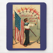 4th of July - Vintage Art mousepads