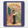 4th of July - Vintage Art Mouse Mat