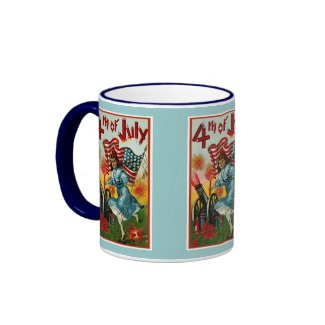 4th of July - Vintage Art mug