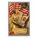 4th of July - Vintage Art Poster posters by MyOtherPlanet 4th of July - Vintage Art Poster posters