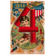 4th of July - Vintage Art Shirt