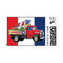 4th of July Vintage Truck postage