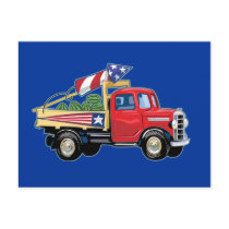 4th of July Vintage Truck postcards