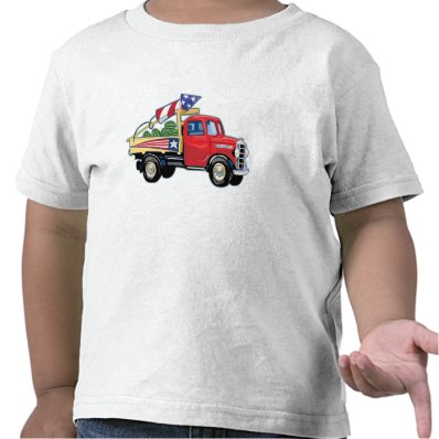 4th of July Vintage Truck T Shirt