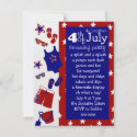 4th of July Water Party invitation