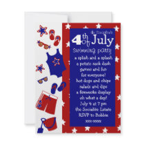 4th of July Water Party Invitation