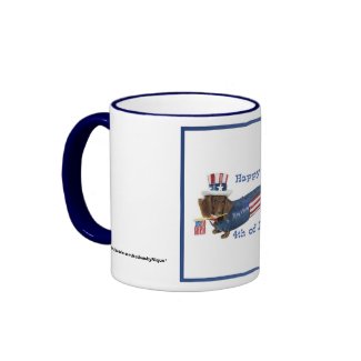 4th of July WienerDog mug