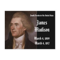 4th President Of the United States James Madison postcards by obama_inauguration 4th President Of the United States James Madison postcards