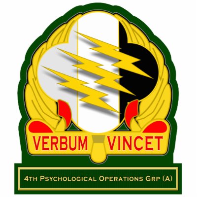 4th Psychological Operations Grp - Airborne DUI Cut Out by a2zgraphicsworks