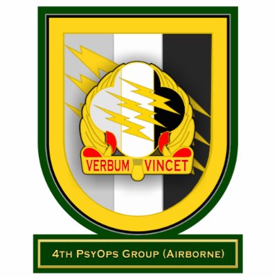 4th Psychological Operations Grp - Airborne flash Photo Cutout by a2zgraphicsworks