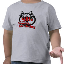4th Race Car Birthday t-shirts