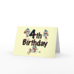 4th Sock Monkey Baseball Birthday Cards