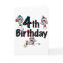 4th Sock Monkey Baseball Birthday Greeting Cards