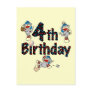 4th Sock Monkey Baseball Birthday Post Cards