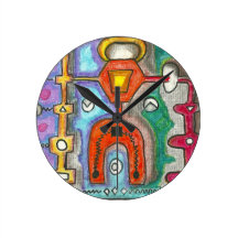 4th SubQuantum Heaven Round Wallclocks