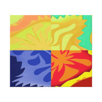 4way - a colorful abstract gallery wrap canvas