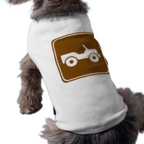 4WD Off-road Trail Highway Sign pet clothing by wesleyowns 4WD Off-road Trail Highway Sign pet clothing