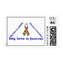 4x2 triangle my autistic son 1 postage