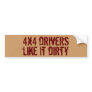 4x4 drivers bumper sticker