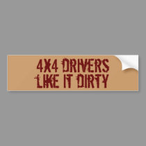 4x4 drivers bumper stickers