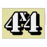 4x4 Four By Four ATV Four Wheel Drive Cards