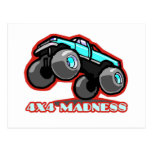 4x4 Madness: Off-road Monster Truck Post Cards