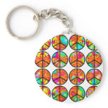 4x4 Psychedelic Peace Key Chain
