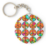 4x4 Psychedelic Peace Keychain