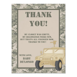 Army Thank You Cards | Zazzle