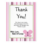 4x5 FLAT Thank You Card Sugar Plum Personalized Invite