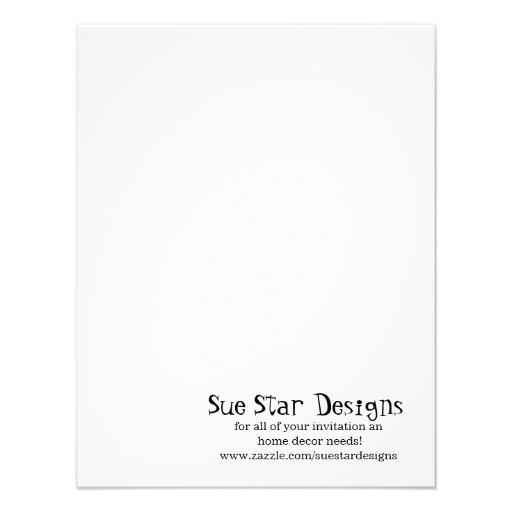 4x5 FLAT Thank You Card Sugar Plum Personalized Invite
