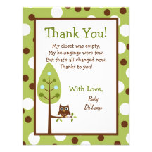 4x5 FLAT Thank you Card Woodland Friends Bunny Personalized Invites