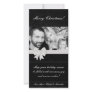 4x8 Black Floral Bow Ribbo PHOTO Christmas Card Photo Cards