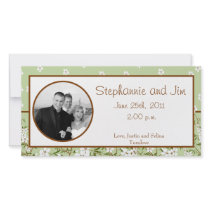 4x8 Engagement Photo Announcement Dogwood Flowers Customized Photo Card