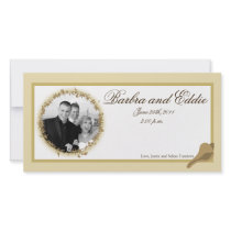 4x8 Engagement Photo Announcement Sandy Beach Photo Card
