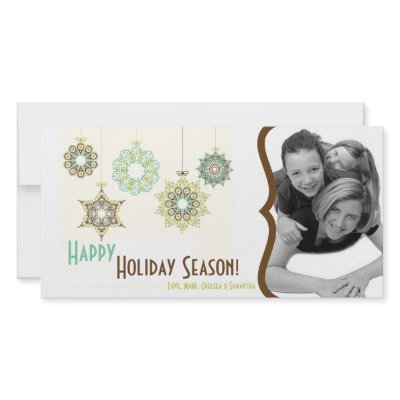 4x8 New Years Eve Christmas Holiday PHOTO Card by AnnLeeDesigns