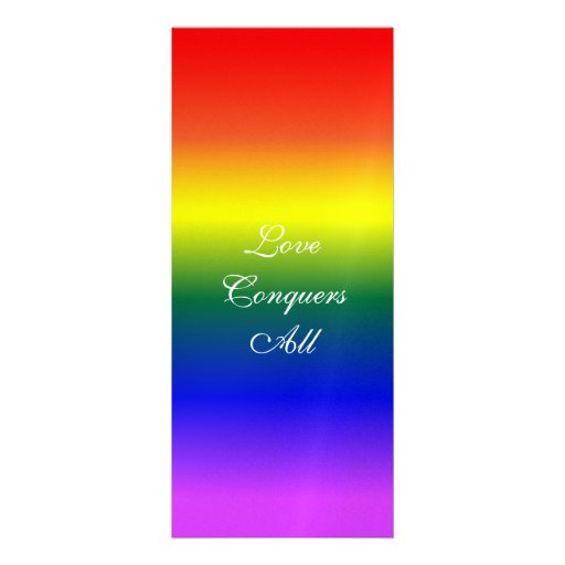 4x9 Gay Wedding Rainbow LGBT Pride Metallic Paper Invite