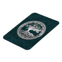 [500] Celtic Tree of Life [Silver] Flexible Magnet