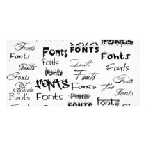 500-Fonts photo cards