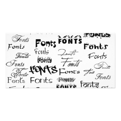 500-Fonts Photo Card Template by CreativeColours