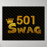 501 Area Code Swag Poster