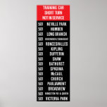 501 Queen Streetcar Rollsign posters