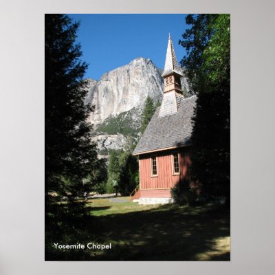 501. Yosemite Chapel Poster by CrossPoints