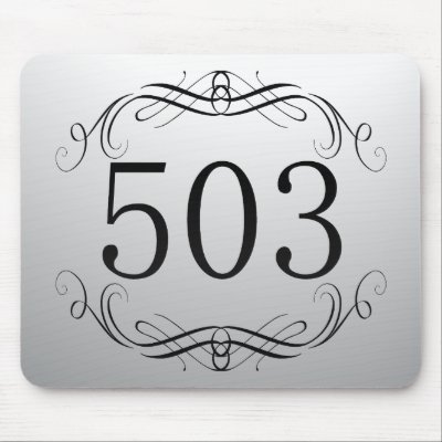 503 Area Code Mouse Pads by AreaCodes